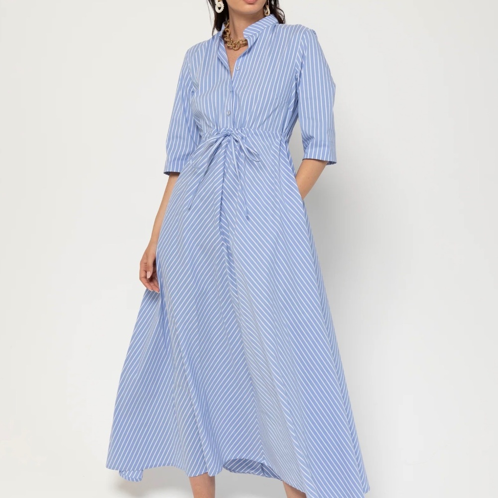 Lavi striped long dress